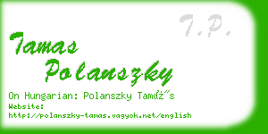 tamas polanszky business card